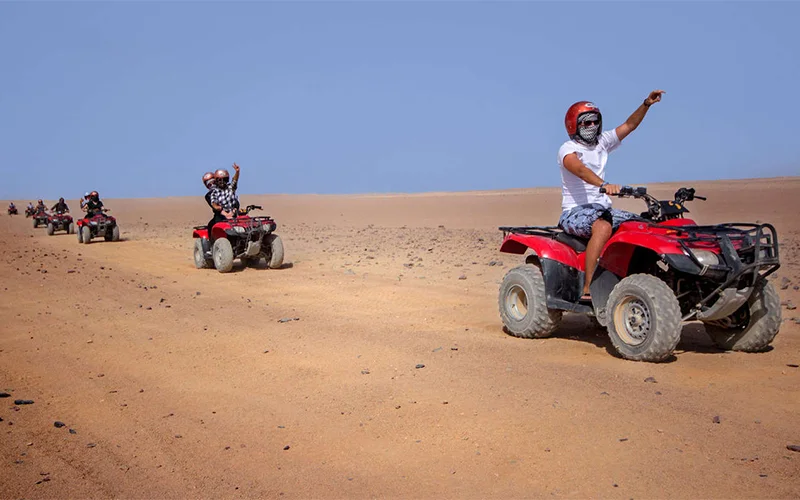 Hurghada: 3-Hour Desert Safari Quad Bike and Camel Ride